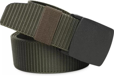 Icongadget Men Casual, Formal, Evening, Party Green Nylon Belt