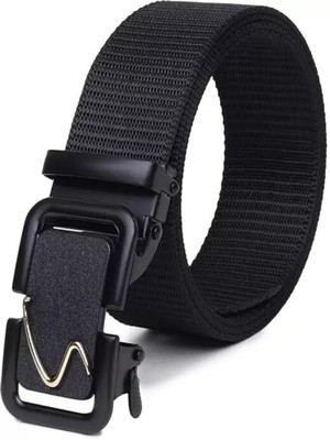 Rne Men Black Nylon Belt