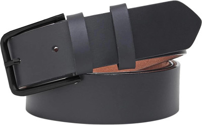 ShopGlobal Men Casual Black Artificial Leather Belt