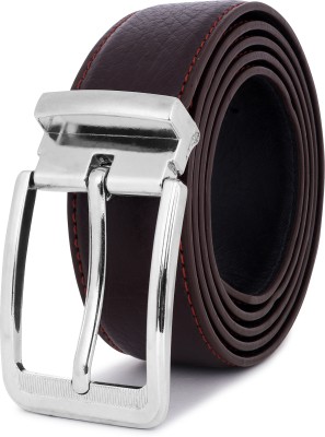 World Speed Men Casual, Evening, Formal, Party Brown Artificial Leather Reversible Belt