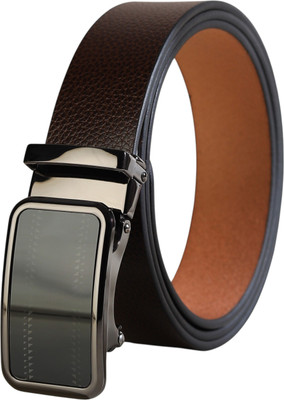 EXOCOETUS Men Formal, Casual, Evening, Party Brown Genuine Leather Belt