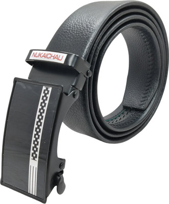 NUKAICHAU Boys & Girls Formal, Casual, Evening, Party Black Artificial Leather, Texas Leatherite Belt