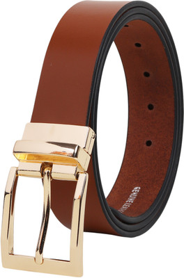 LOOPA Men Formal, Casual, Evening, Party Tan Genuine Leather Belt