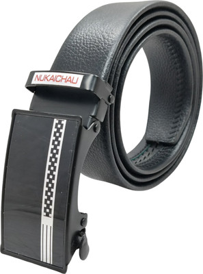 NUKAICHAU Men Formal, Casual, Evening, Party Black Artificial Leather, Texas Leatherite Belt