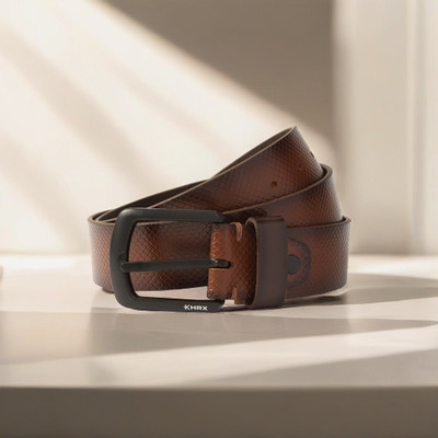 HRX by Hrithik Roshan Men Brown Genuine Leather Belt