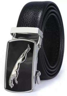 Icongadget Men Casual, Formal, Evening, Party Black Texas Leatherite, Metal Belt