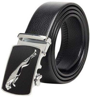 Saiyam Men Party, Formal Black Artificial Leather Belt