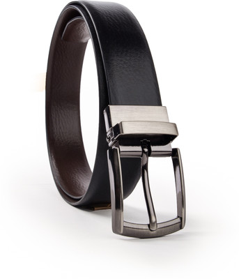 Elegavie Men Formal Black, Brown Genuine Leather Reversible Belt