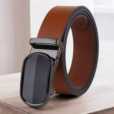 KILLER Men Casual, Evening, Formal, Party Tan Artificial Leather Belt