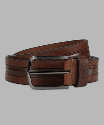 PARK AVENUE Men Khaki Genuine Leather Belt