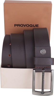 PROVOGUE Men Casual, Evening, Formal, Party Tan Genuine Leather Belt