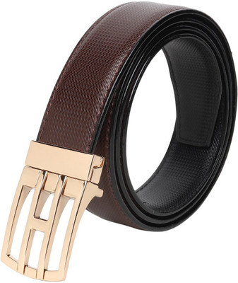 PROVOGUE Men Casual Brown Synthetic Reversible Belt