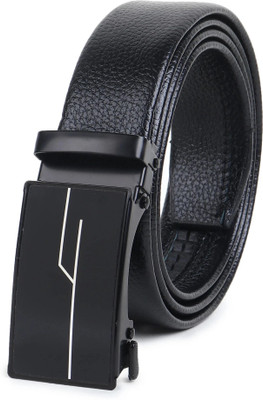 LOOPA Men Formal, Casual, Party, Evening Black Texas Leatherite Belt