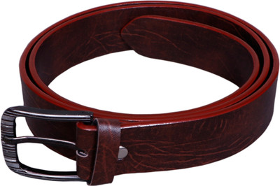 BELTEU Men Formal Brown Artificial Leather Belt