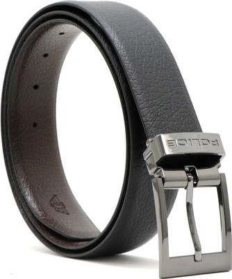 Police Men Casual Black, Brown Genuine Leather Reversible Belt