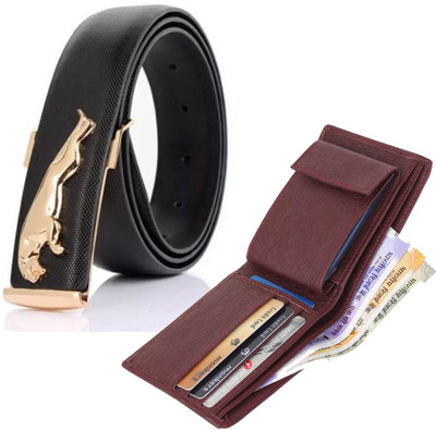 Kastner Wallet & Belt Combo(Multicolor)