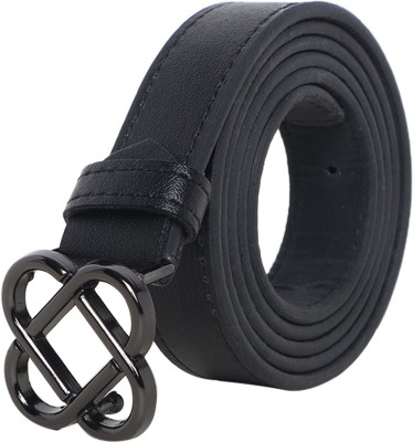 ZACHARIAS Women Casual Black Artificial Leather Belt