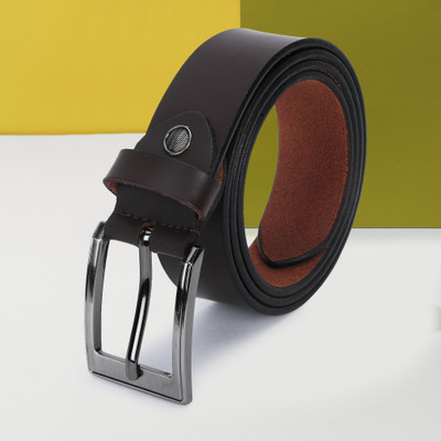 Benzene Men Casual, Evening, Formal, Party Brown Genuine Leather Belt