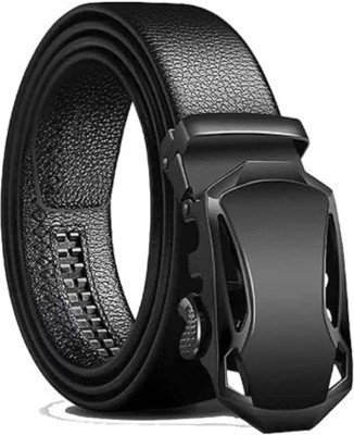 LUXURY LEATHER Boys Casual, Formal, Party, Evening Black Texas Leatherite Belt