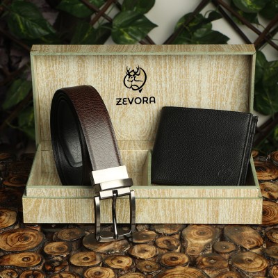 ZEVORA Men Casual, Party, Formal, Party Multicolor Genuine Leather Reversible Belt