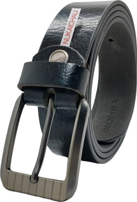 NUKAICHAU Men Formal, Casual, Evening, Party Black Genuine Leather Belt