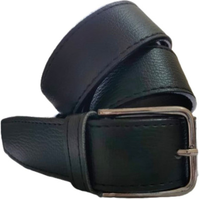 zeepzone Men & Women Casual, Evening, Formal, Party Black Artificial Leather Belt