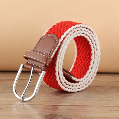 Winsome Deal Men Casual Red Canvas Belt