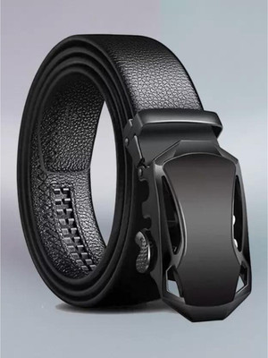 Icongadget Men Casual, Formal, Evening, Party Black Texas Leatherite Belt