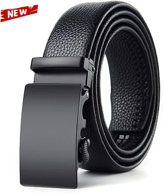 PROVOGUE Men Black Texas Leatherite Belt