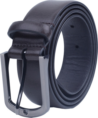 MUSOMODA Men Formal Brown Genuine Leather Belt