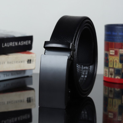 PROVOGUE Men Formal Black Artificial Leather Belt PaisaWapas