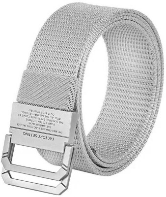 FAZON Men & Women Casual, Evening, Formal, Party Grey Nylon Belt