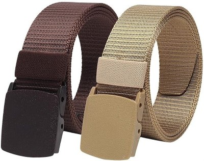 At Fashionn Men Formal Multicolor Nylon Belt