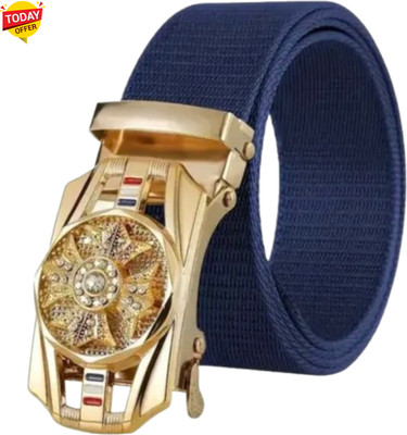Artisanwear Men Casual Blue Nylon Belt
