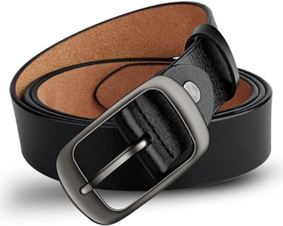 PreetiStore Men Casual, Formal, Party Black Genuine Leather Belt