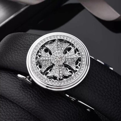 mizi Men & Women Casual, Party, Evening, Formal Black Artificial Leather Belt