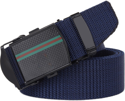 LOOPA Men Casual Blue Nylon Belt