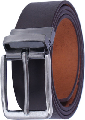 ZNB Men Casual, Evening, Formal, Party Brown Genuine Leather Belt