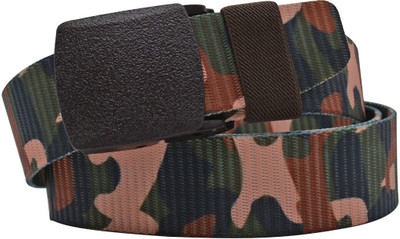 METRONAUT Men Casual Black Texas Leatherite Belt