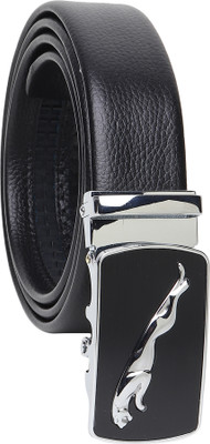 MenFox Men Casual, Formal, Party Black Texas Leatherite, Artificial Leather Belt