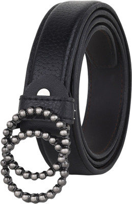 Mast & Harbour Women Formal, Casual, Evening, Party Black Artificial Leather Belt