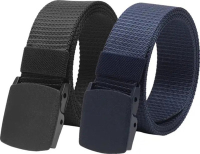 Icongadget Men Casual, Formal, Evening Black, Blue Nylon Belt