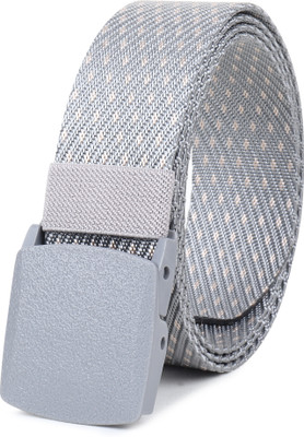 PROVOGUE Men Casual, Evening, Party Grey Nylon Belt