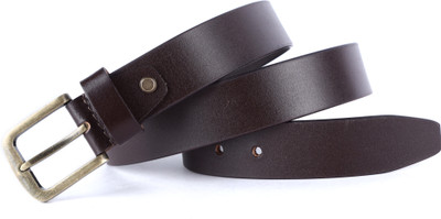 Arshaan Men Casual, Evening, Party Brown Genuine Leather Belt
