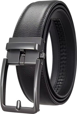 LOOPA Men Formal, Casual, Formal, Party Black Synthetic Belt