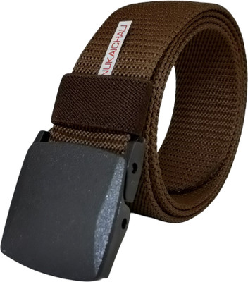 NUKAICHAU Men & Women Casual, Evening, Party Brown Nylon Belt