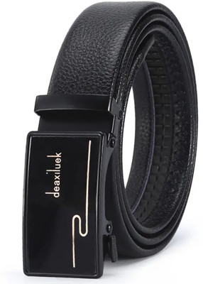 LOOPA Men Black Artificial Leather Belt