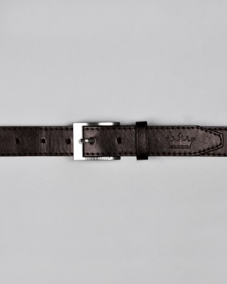 french crown Men Brown Artificial Leather Belt