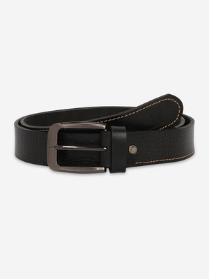 Spykar Men Casual Black Genuine Leather Belt