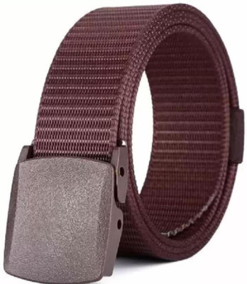 Icongadget Men Casual, Formal, Evening, Party Brown Nylon Belt